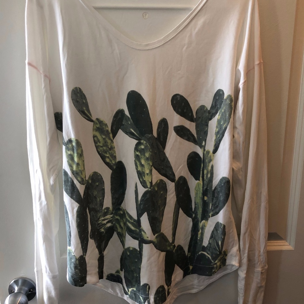 Lululemon Athletica Pima Long Sleeve Cactus Print